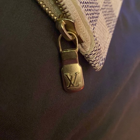 Louis Vuitton Neverfull MM removable pouch/clutch/wristlet Damier Azur material - Picture 14 of 14